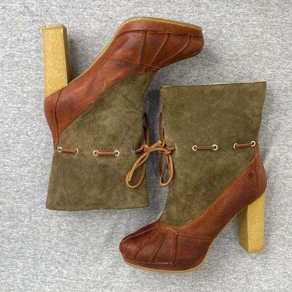 Rockport Booties Womens 8.5 Courtlyn Duck Upper Leather Adiprene Lined Roll Down - Picture 5 of 16